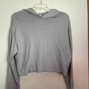 Cropped PINK Hooded Sweatshirt